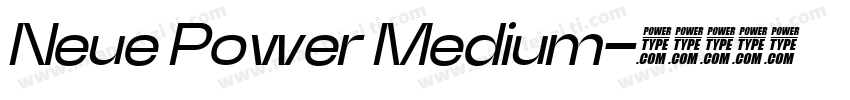 Neue Power Medium字体转换